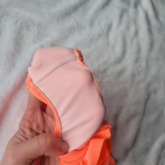 The children's place pineapple one piece ruffle baby swim suit 9-12 months - Picture 5 of 6